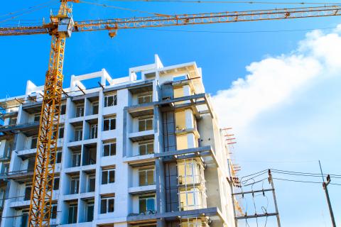 Apartment building under construction